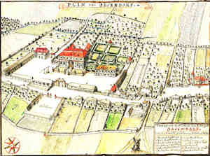 Topographischer Plan von dem Ritterguth Obsendorf - Zaoenie paacowe i wie, widok z lotu ptaka